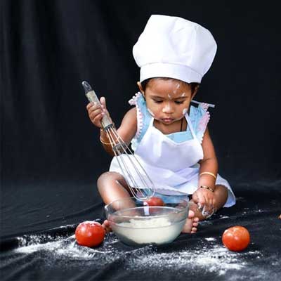 baby chef photoshoot 