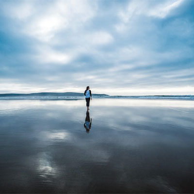 reflection in beach beach photography ideas 
